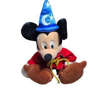 Disneyland Sorcerer Mickey Mouse Plush 21 Inch Stuffed Toy